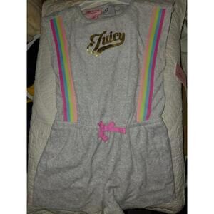 Justice chore short romper with pockets size 6